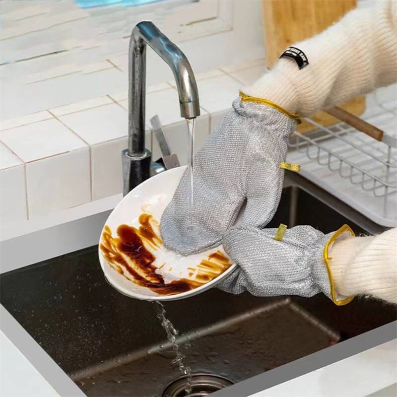 BHAVYA™ Steel Dish Washer Gloves