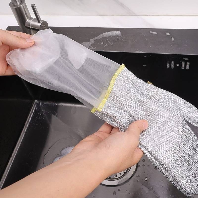 BHAVYA™ Steel Dish Washer Gloves